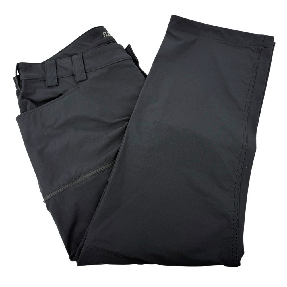 Duluth Trading Co Mens 44x32 Flexpedition Pants Black Relaxed Fit Hiking Outdoor